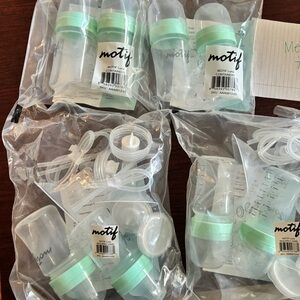 New pump parts and storage bottles